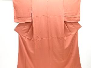 織柄色無地着物